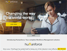 Tablet Screenshot of humanforce.com